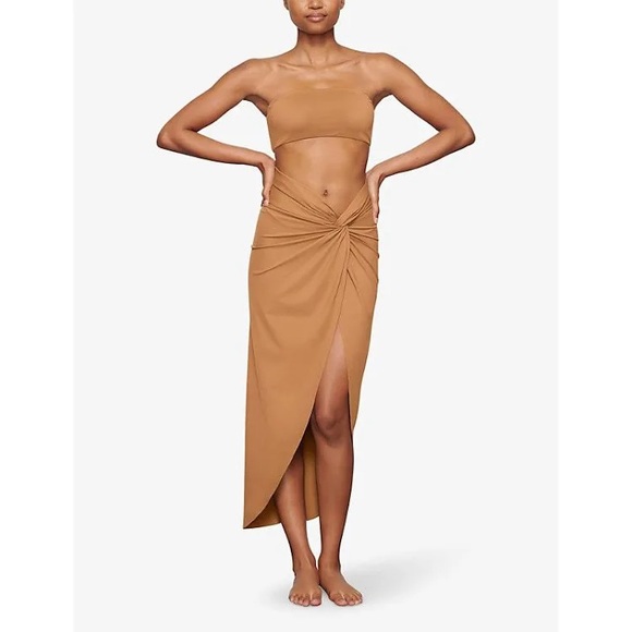 SKIMS Swim - Sarong Skirt - Almond - Picture 1 of 3